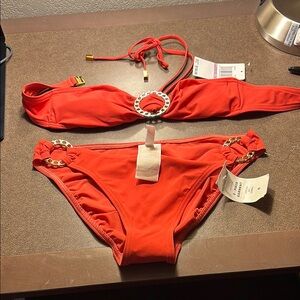 MICHAEL Michael Kors Coral Strap chain Bandeau